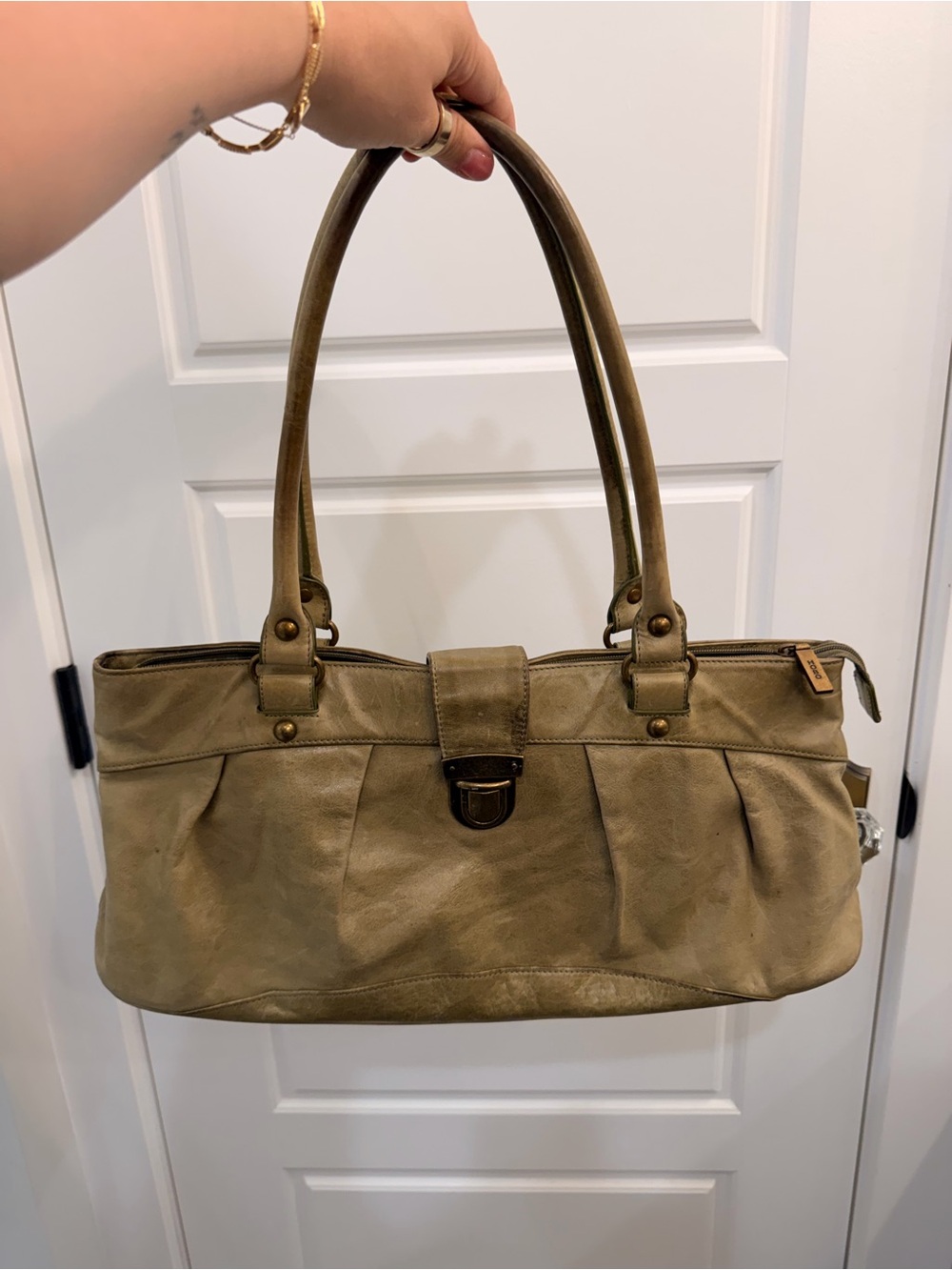 Hobo Vintage Classic Olive Shoulder Tote Bag